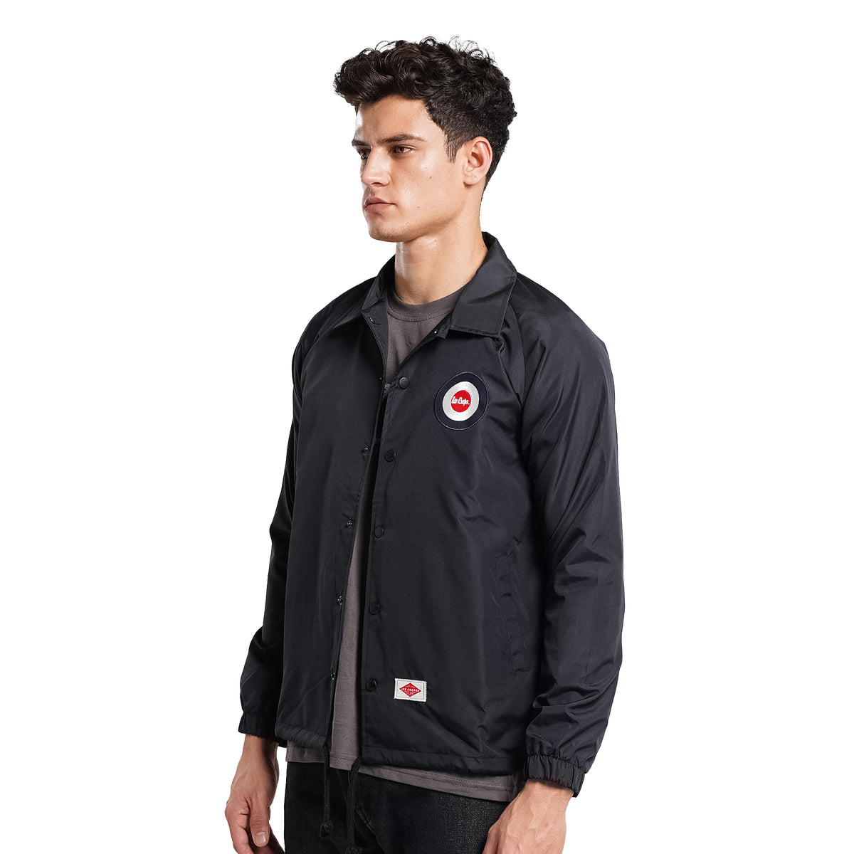 Lee Cooper Jacket Coach Mods Black