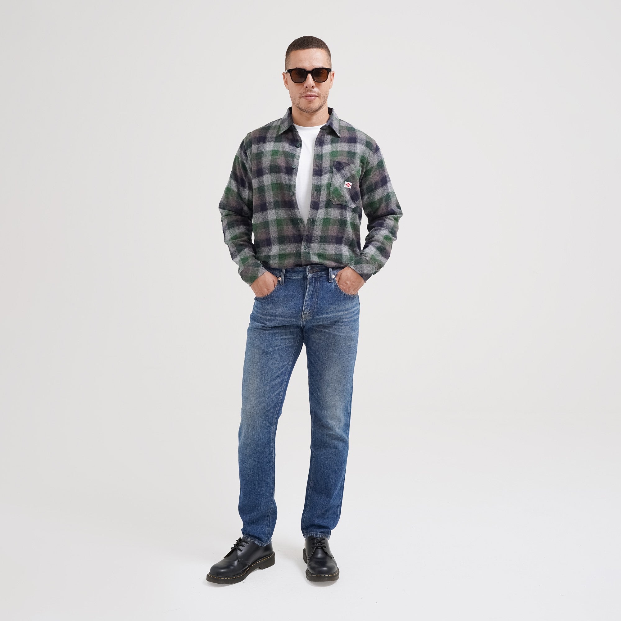 Lee Cooper Tapered Fit Jeans Arthur Worn Medium Blue Teen