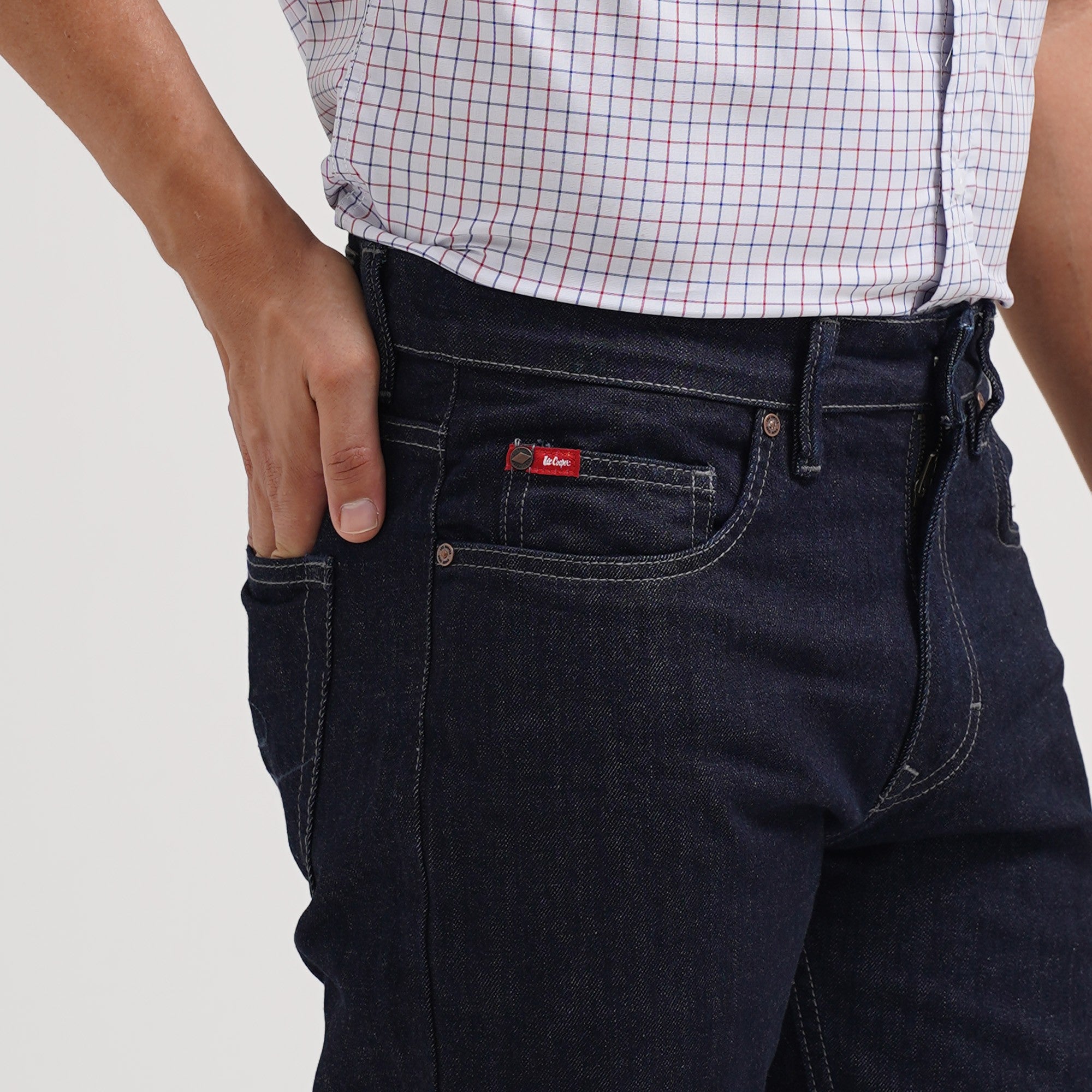 Lee Cooper Straight Fit Jeans Harry Rinse Blue Wallace