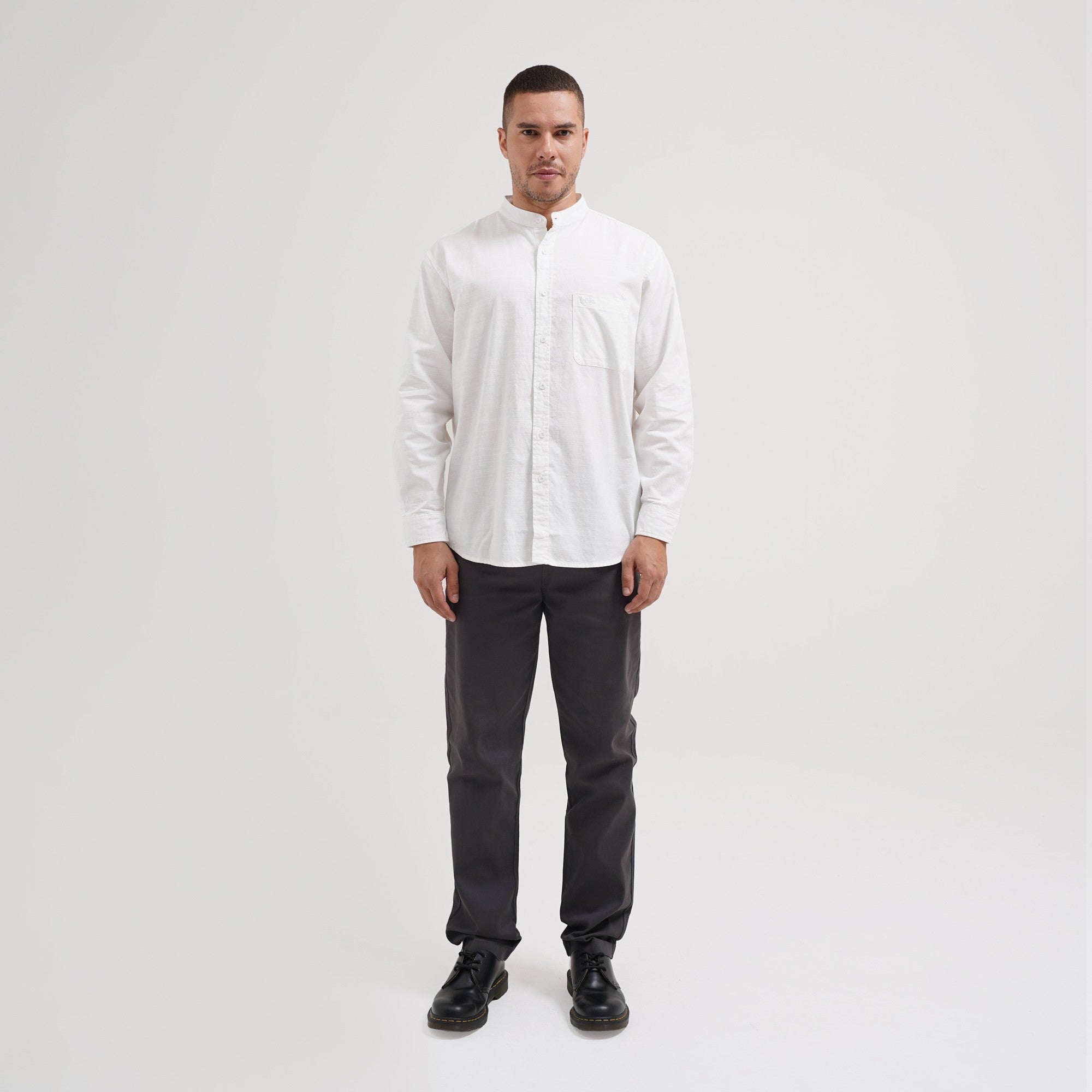Lee Cooper Slim Fit Long Chino Parry Dark Grey