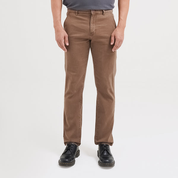 Lee Cooper Slim Fit Long Chino Philips Chesnut