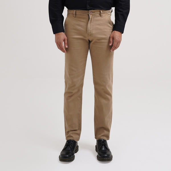 Lee Cooper Slim Fit Long Chino Philips Cream