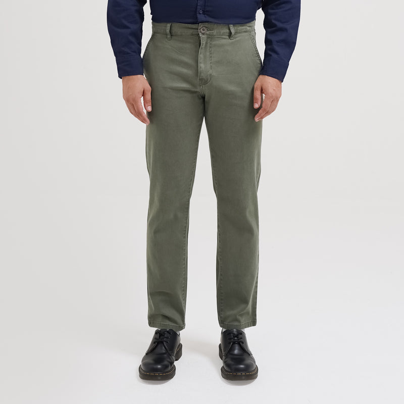 Lee Cooper Slim Fit Long Chino Philips FLC Olive