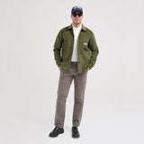 Lee Cooper Jacket Chore Korduroy Olive