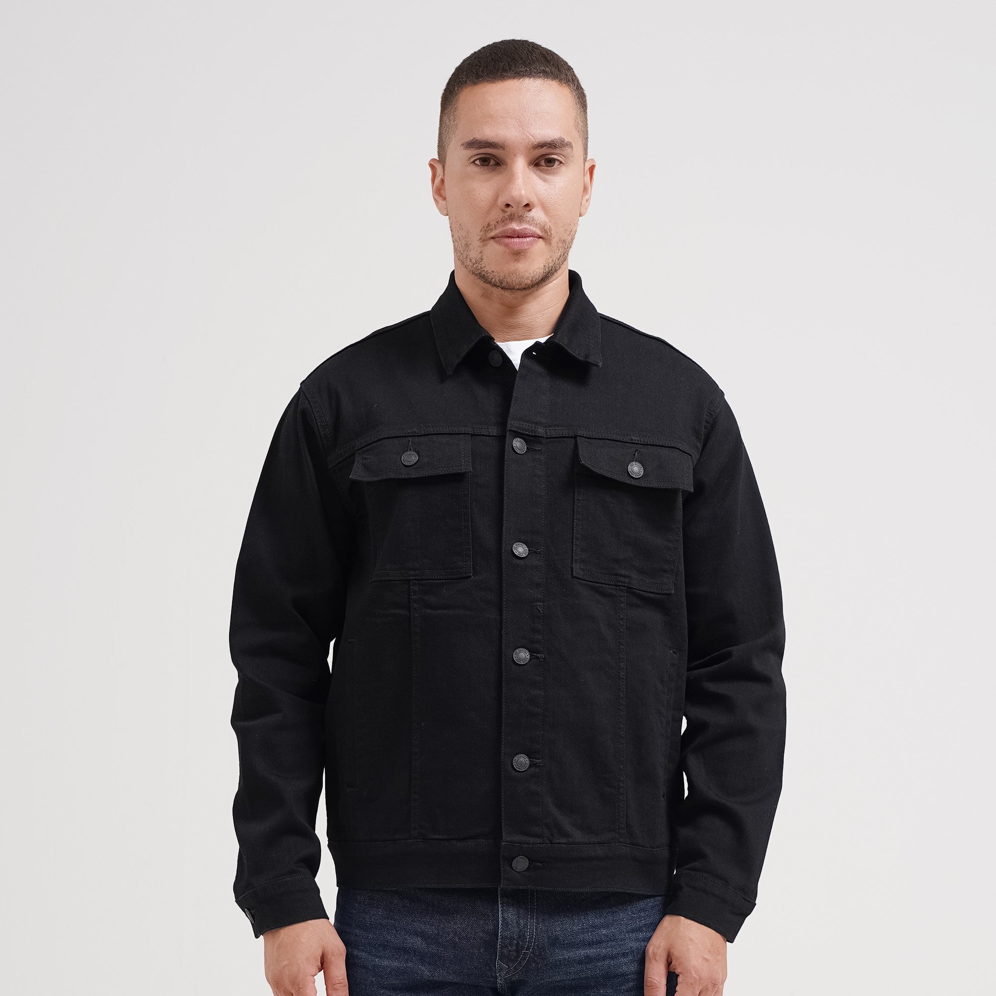 Lee Cooper Long Jacket Hunter Rinse Black