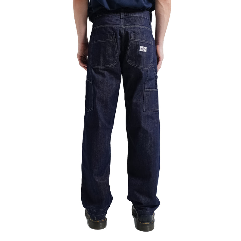 Lee Cooper Straight Fit Long Pants Carpenter Rinse Blue Medium Raw