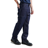 Lee Cooper Straight Fit Long Pants Carpenter Rinse Blue Medium Raw