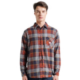 Lee Cooper Long Shirt Flannel Riley Orange