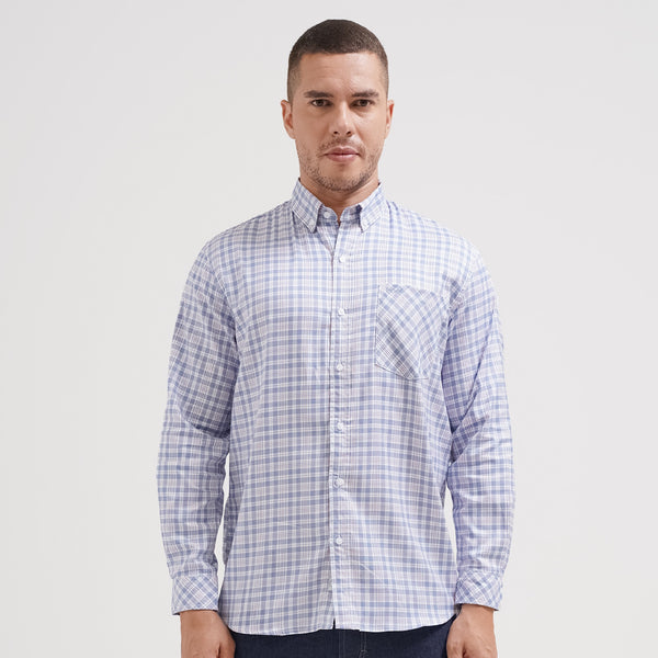 Lee Cooper Long Shirt Kenny Medium Blue