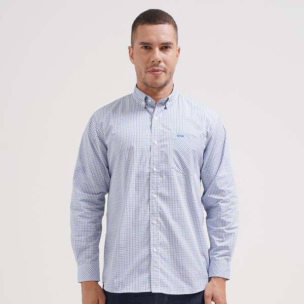 Lee Cooper Long Shirt Kenny Misty Blue