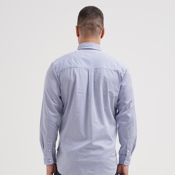 Lee Cooper Long Shirt Kenny White Blue