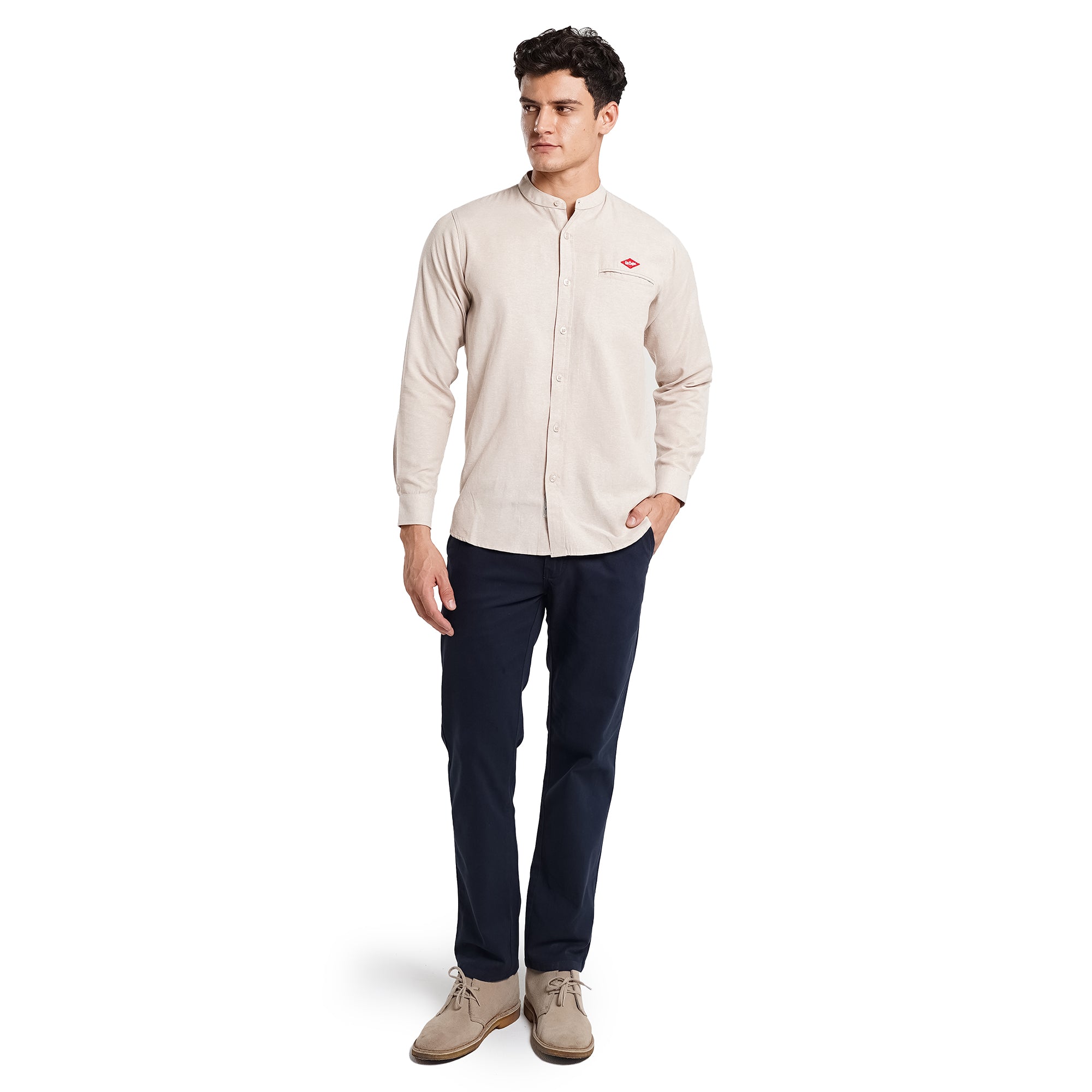 Lee Cooper Long Shirt Koko Leighton Khaki