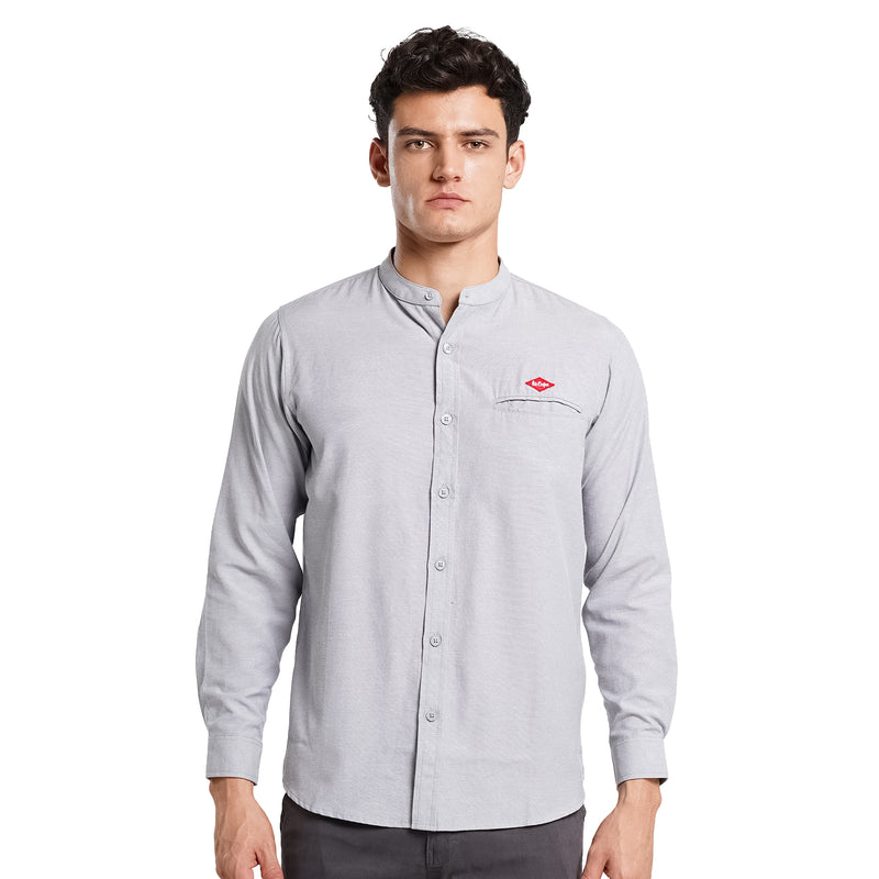 Lee Cooper Long Shirt Leighton Light Grey