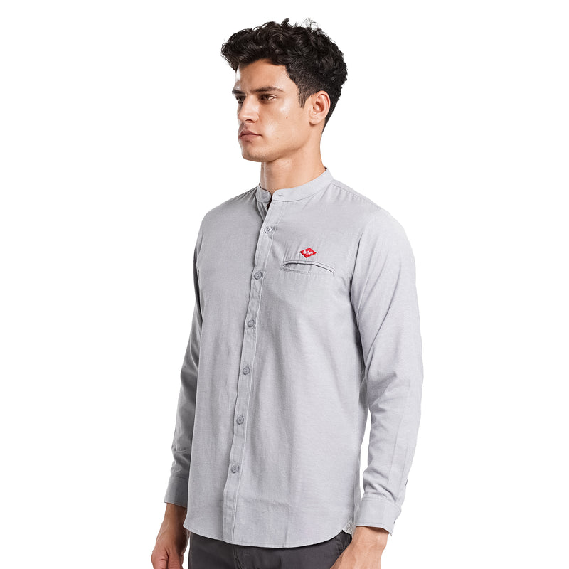 Lee Cooper Long Shirt Leighton Light Grey