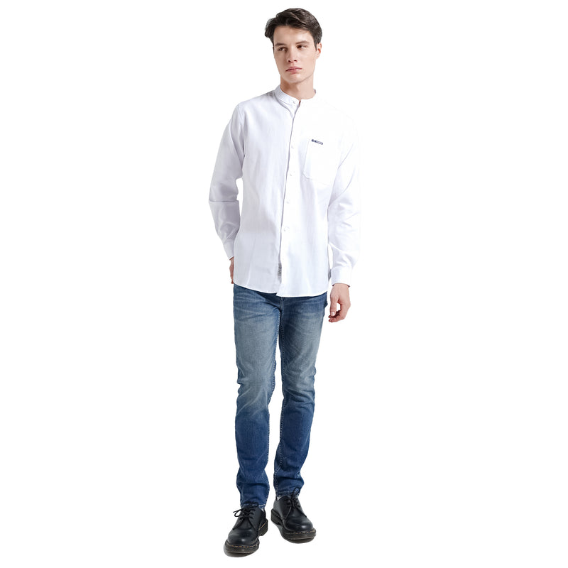 Lee Cooper Long Shirt Newton White