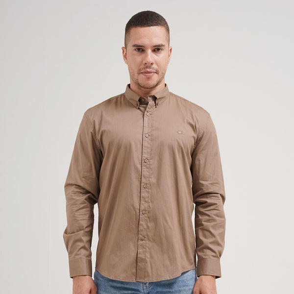 Lee Cooper Long Shirt Oswald Brown