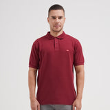 Lee Cooper Polo Shirt Basic Diamond Logo Maroon