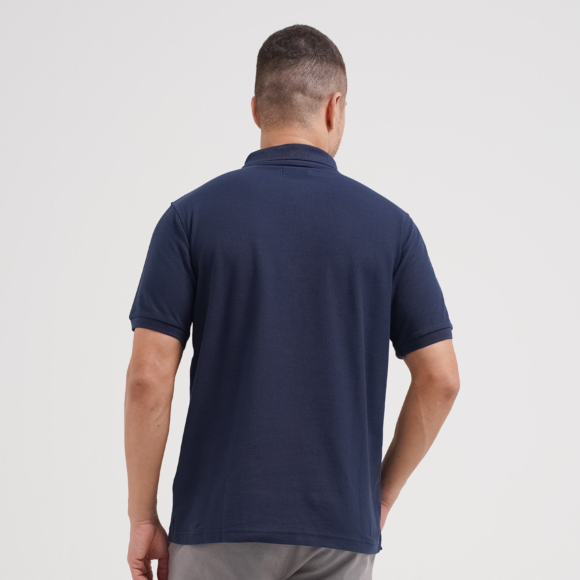 Lee Cooper Polo Shirt Basic Diamond Logo Navy