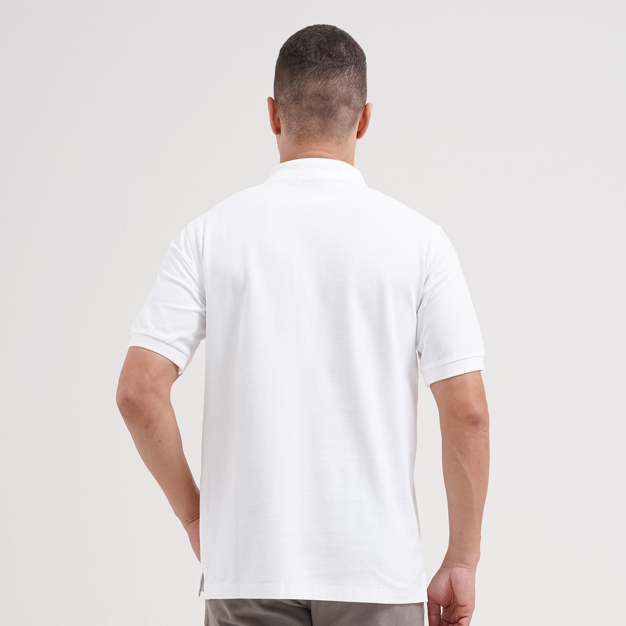 Lee Cooper Polo Shirt Basic Diamond Logo White