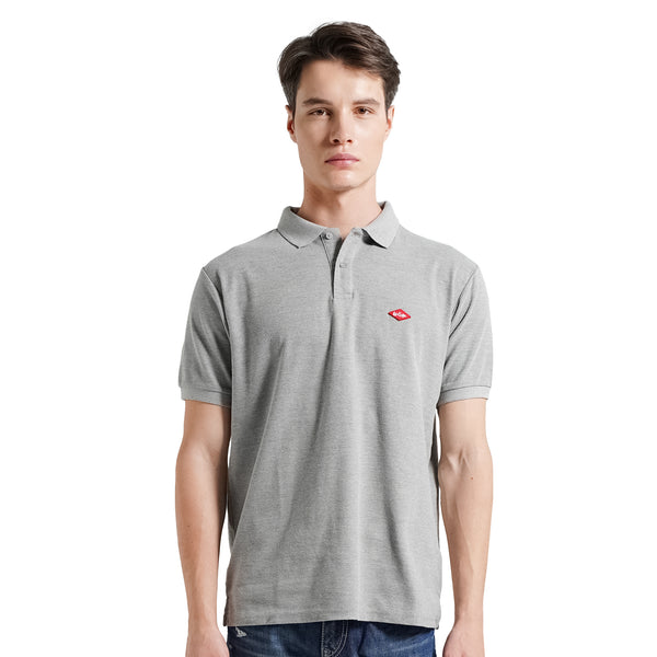 Lee Cooper Polo Shirt Logo Diamond Red Misty 71