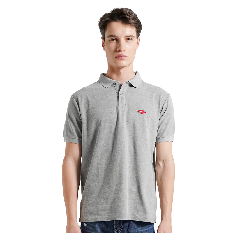 Lee Cooper Polo Shirt Logo Diamond Red Misty 71