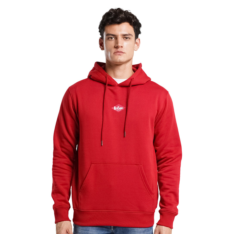 Lee Cooper Pullover Logo Diamond Red