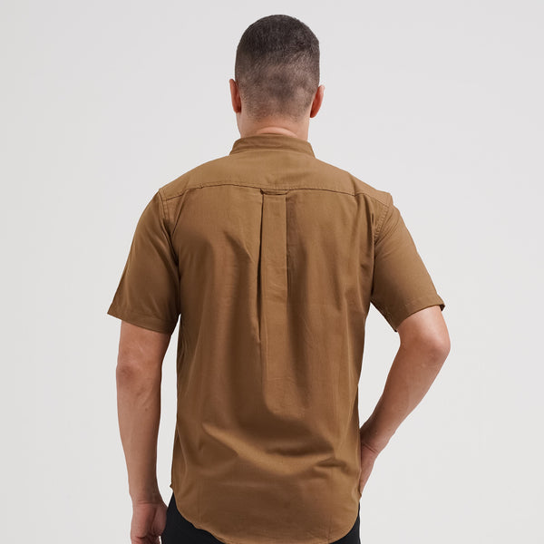 Lee Cooper Short Shirt Standford Dark Brown