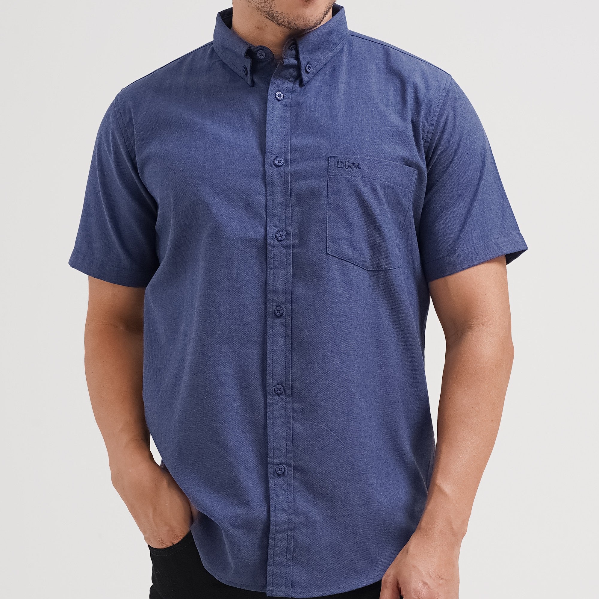 Lee Cooper Short Shirt Standford Navy