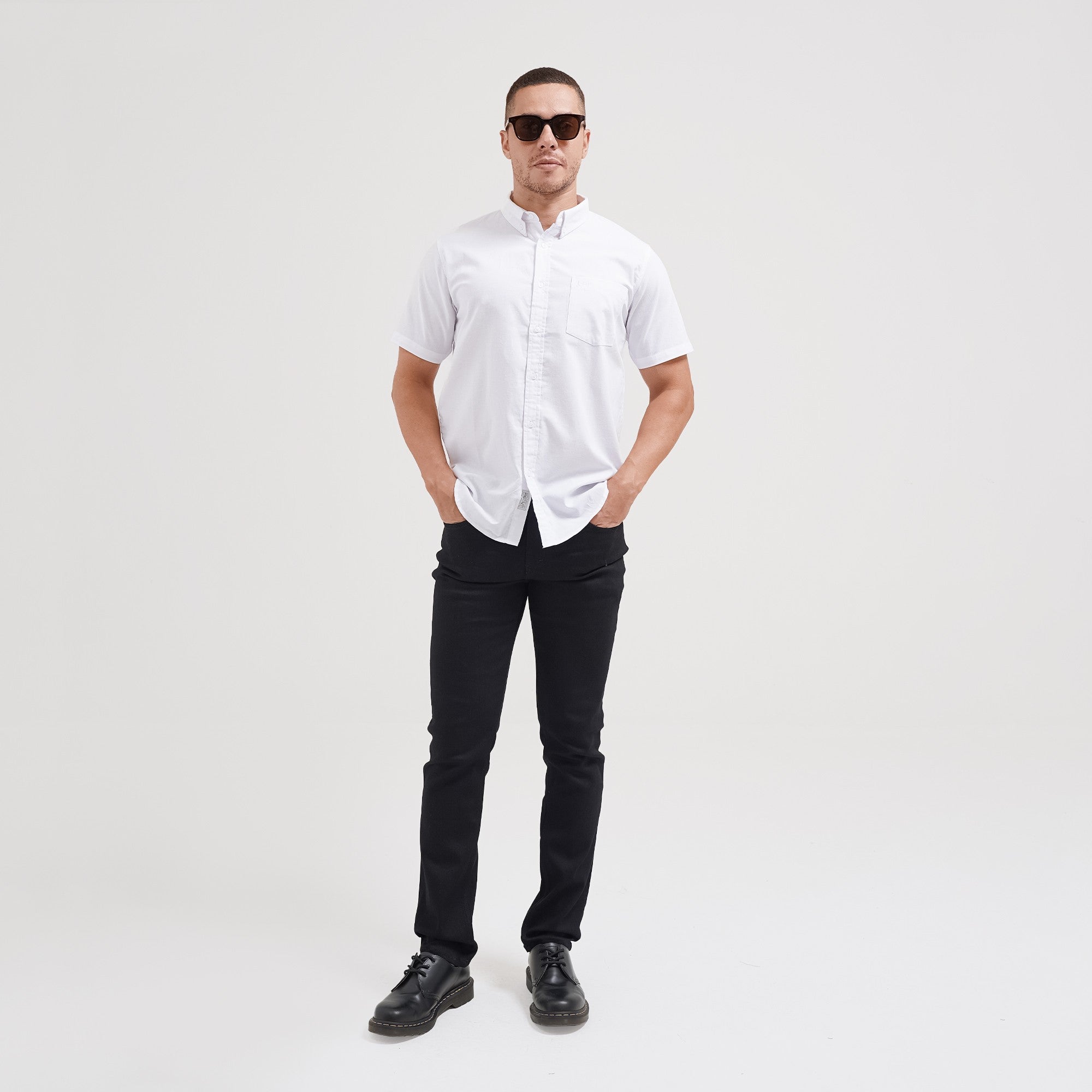 Lee Cooper Short Shirt Standford White