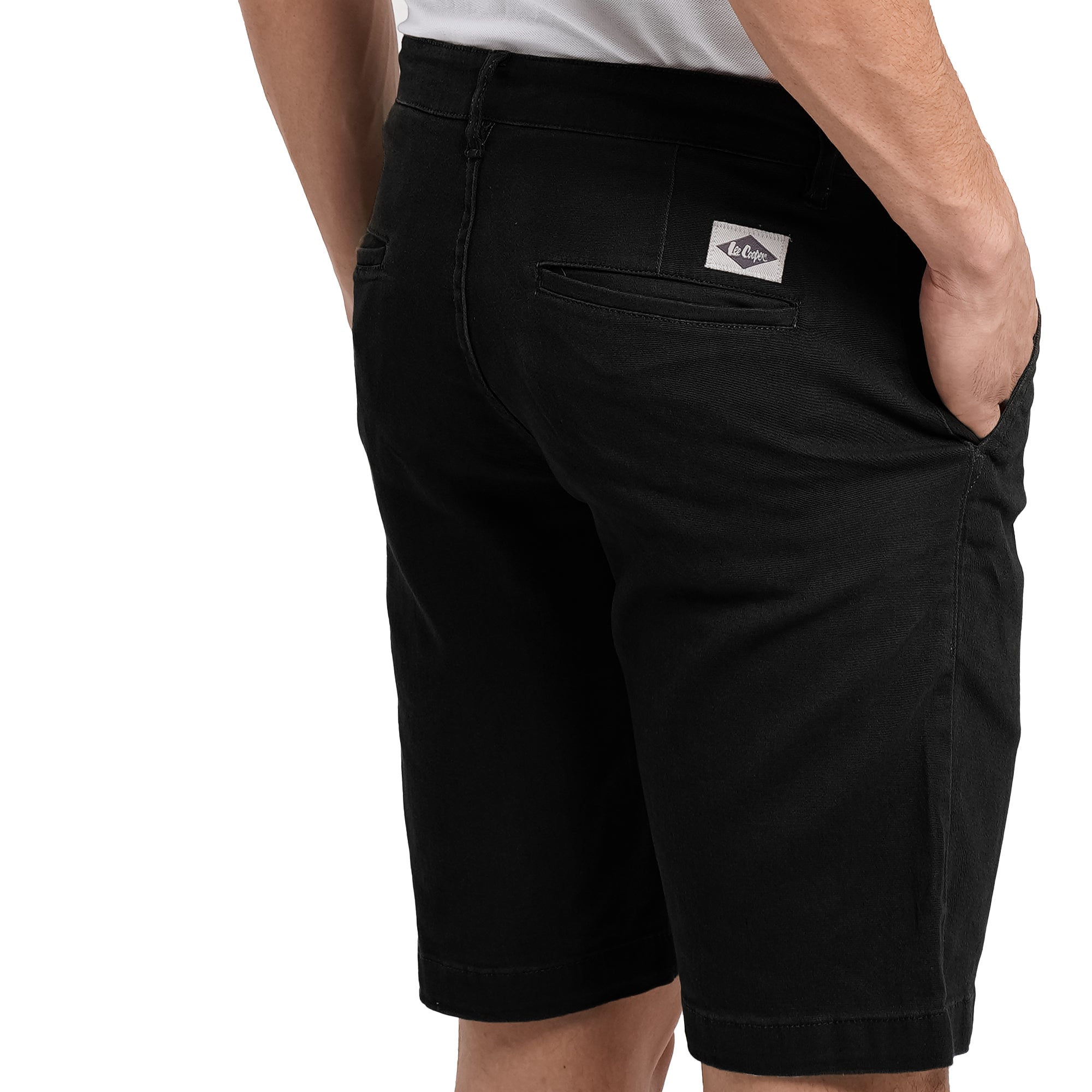 Lee Cooper Short Chino Logan Black