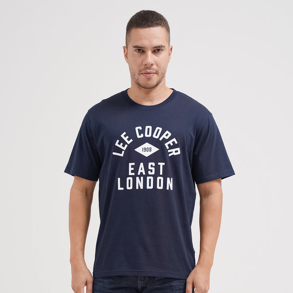 Lee Cooper T-Shirt East London Leaque Navy