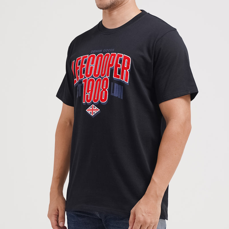 Lee Cooper T-Shirt LC College Union Black