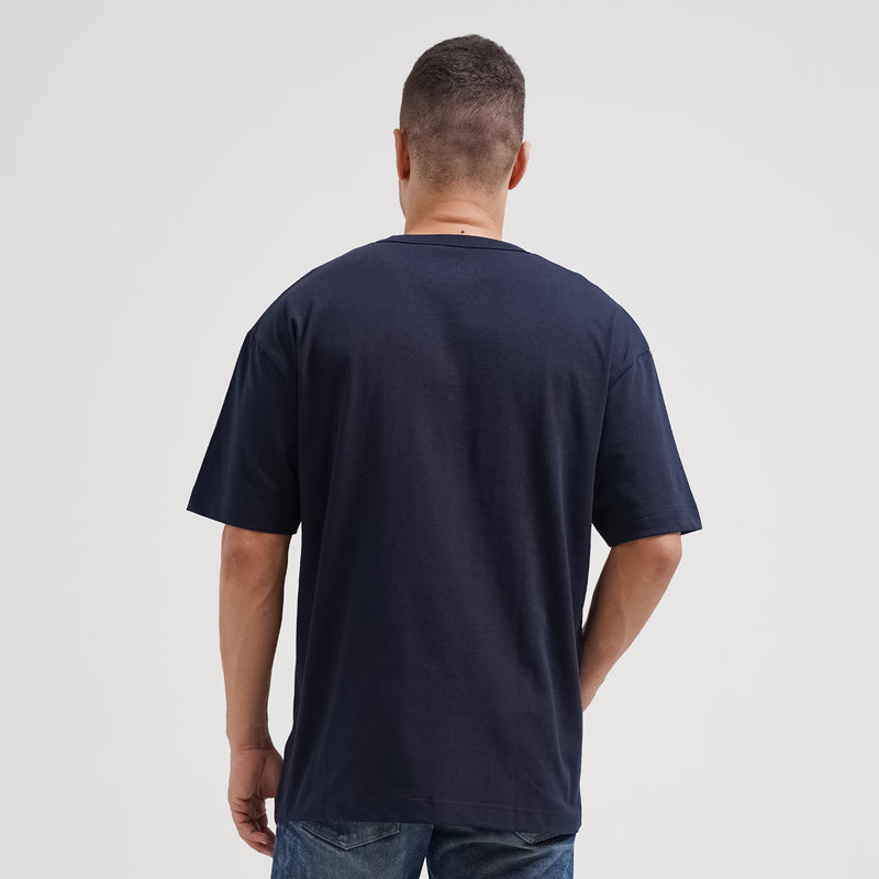 Lee Cooper T-Shirt Logo Pocket Oversize Navy