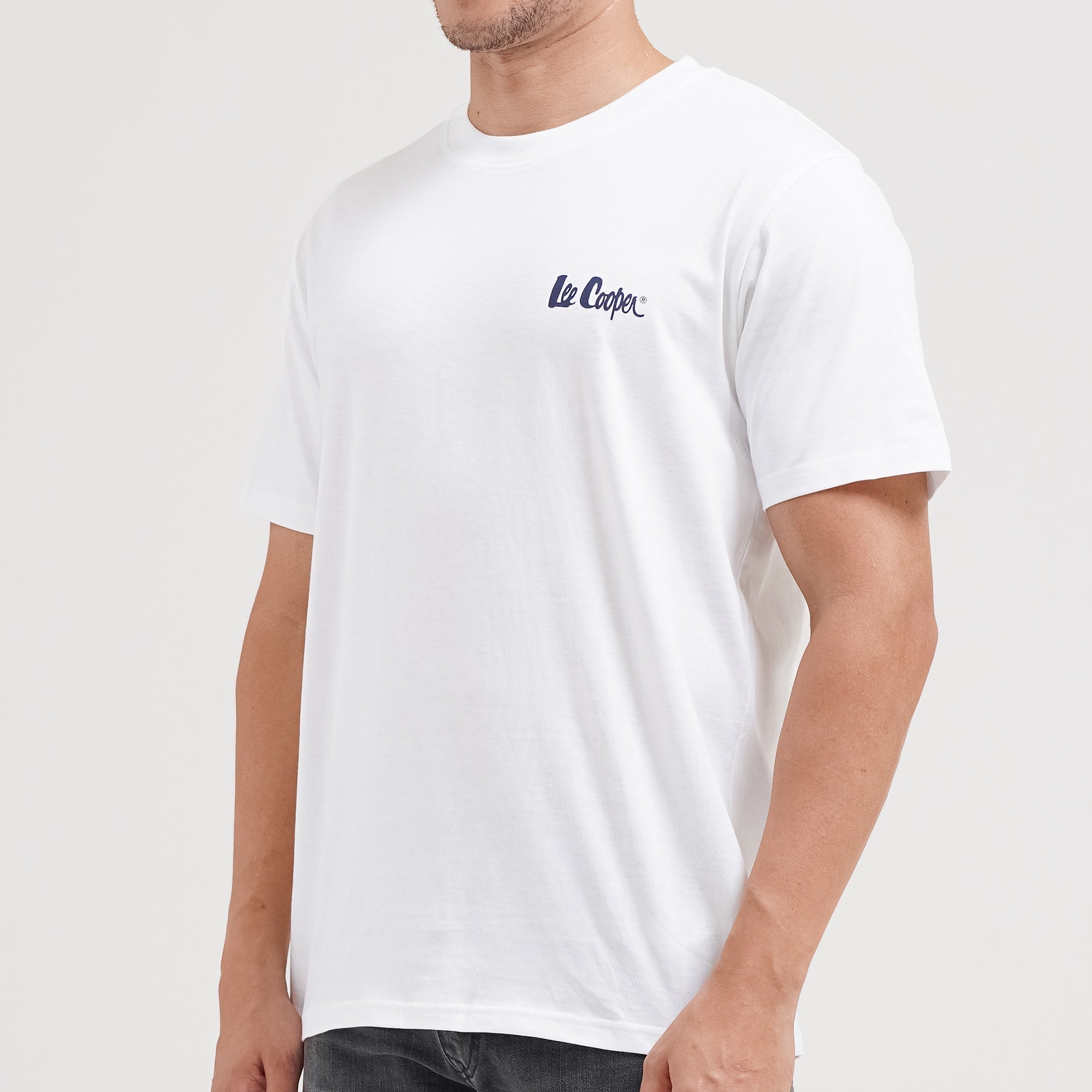 Lee Cooper T-shirt Logotype White TS03