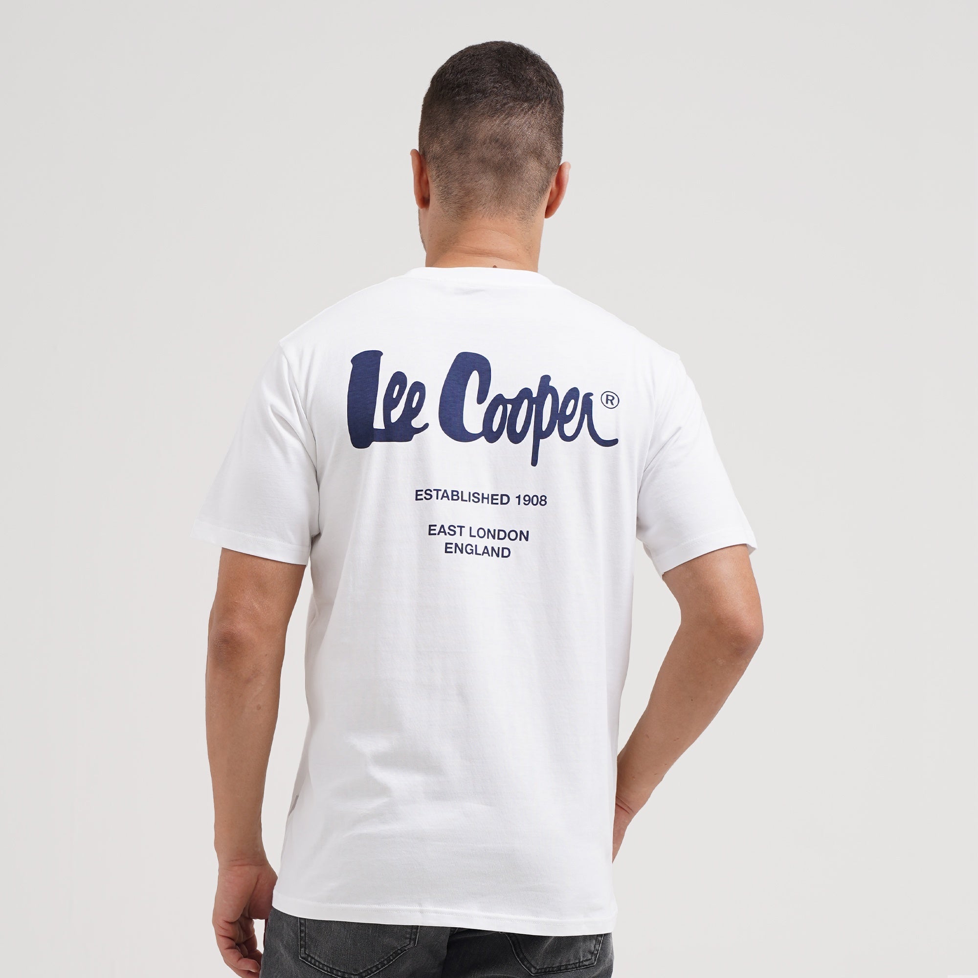 Lee Cooper T-shirt Logotype White TS03