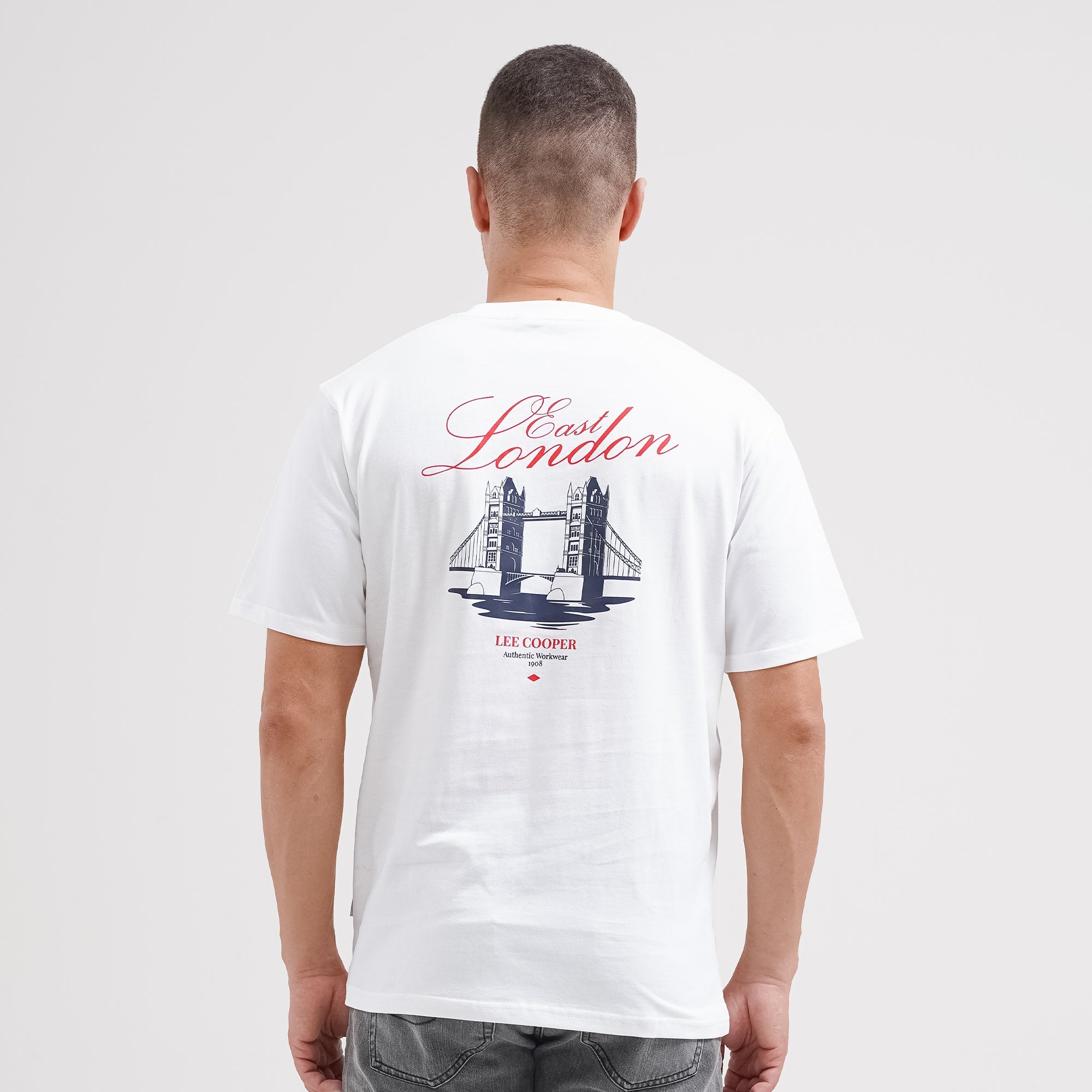 Lee Cooper T-Shirt London Bridge Pocket White