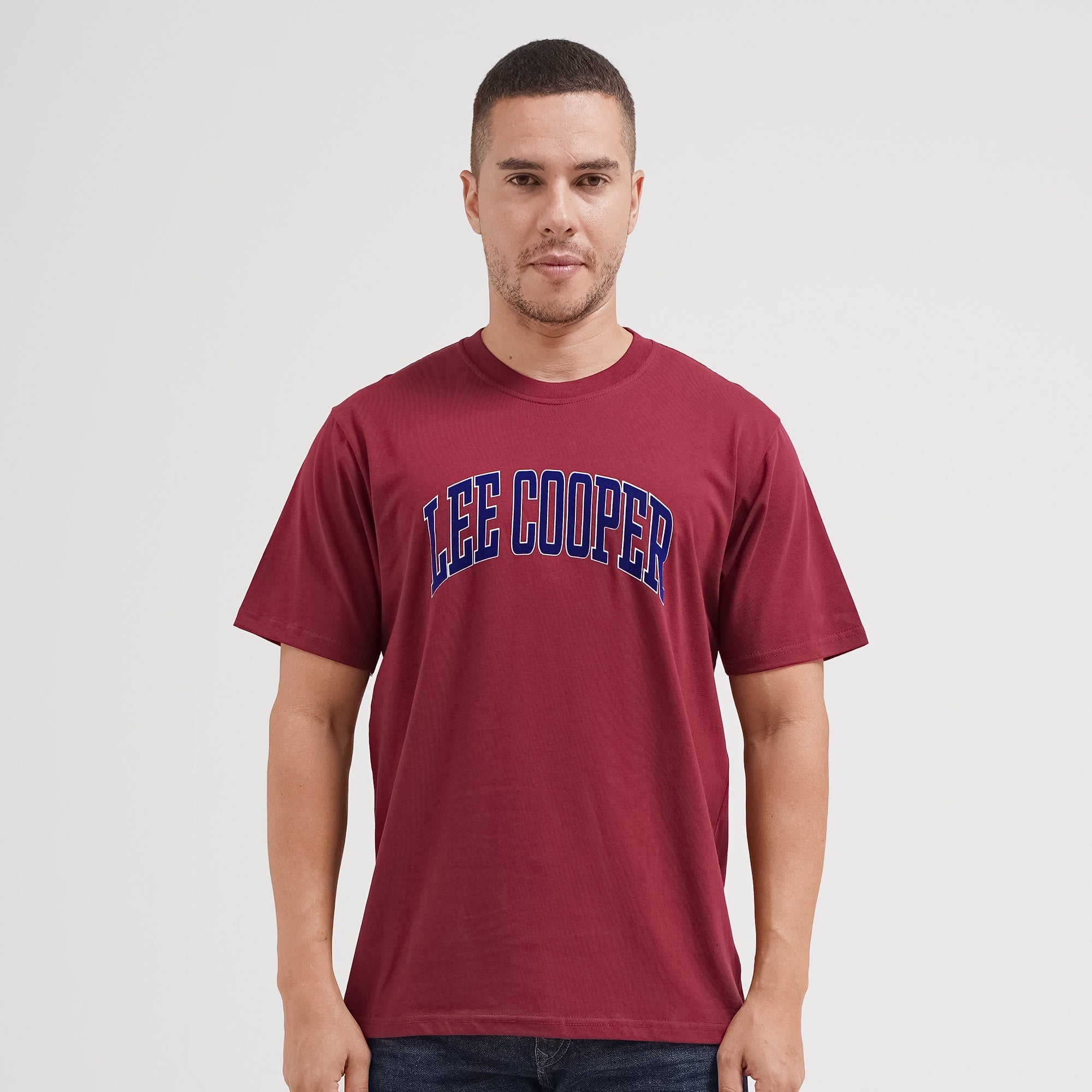 Lee Cooper T-Shirt Varsity Maroon