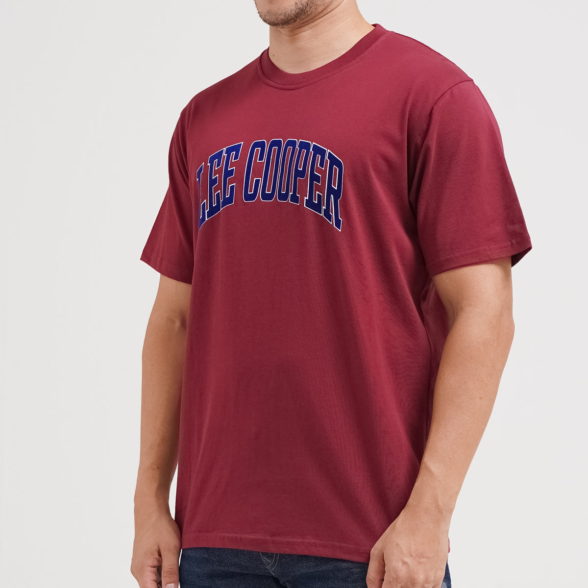 Lee Cooper T-Shirt Varsity Maroon