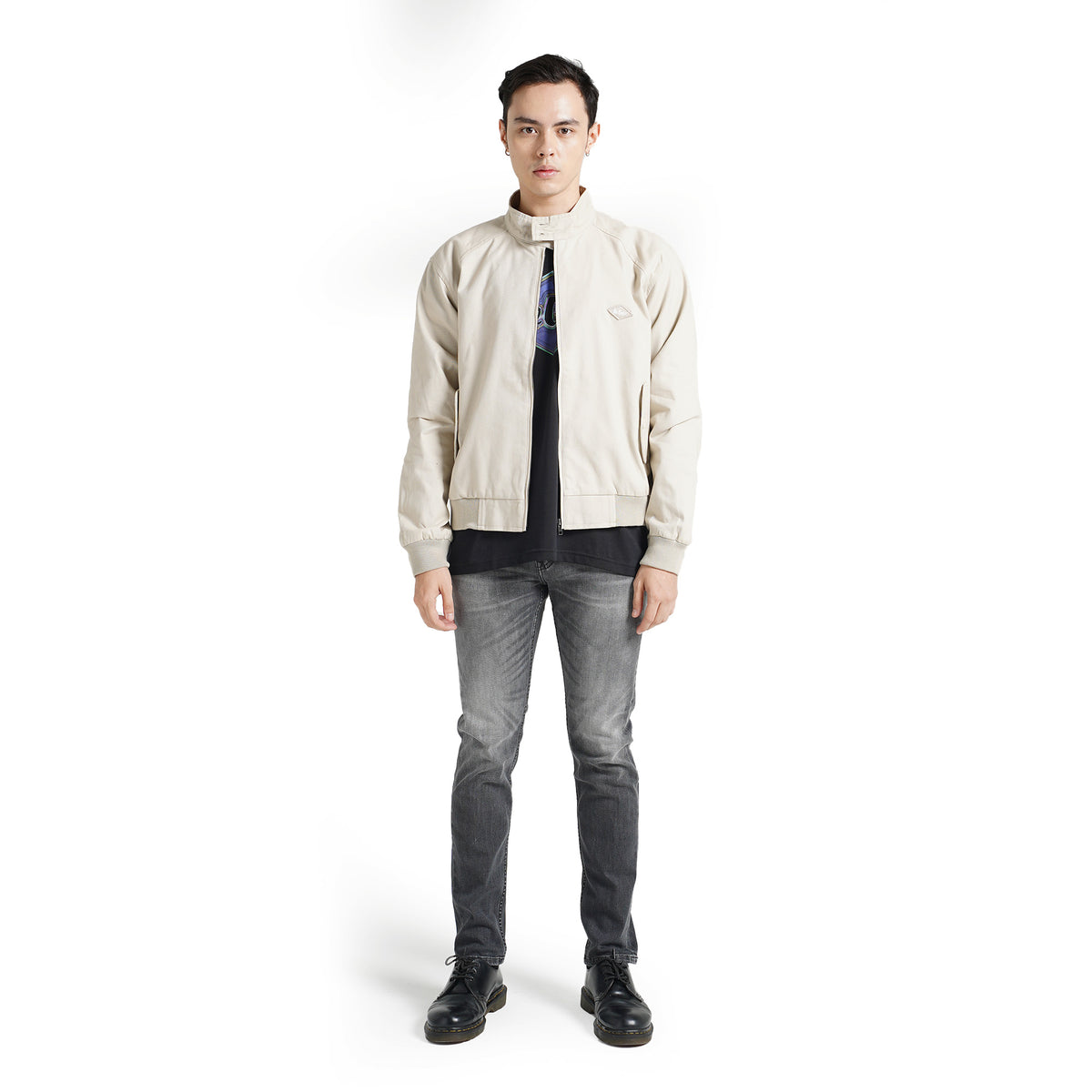Lee Cooper Long Jacket Harrington Khaki
