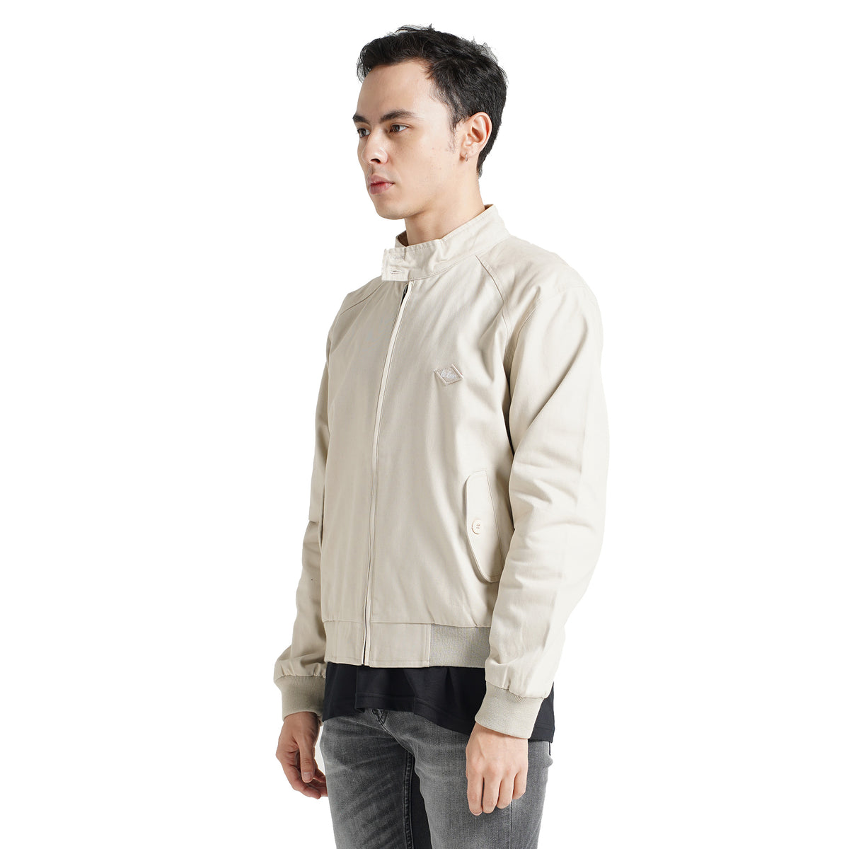Lee Cooper Long Jacket Harrington Khaki