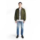 Lee Cooper Long Jacket Harrington Olive