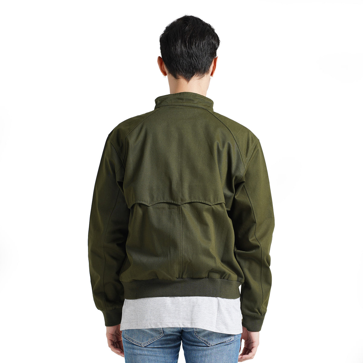 Lee Cooper Long Jacket Harrington Olive