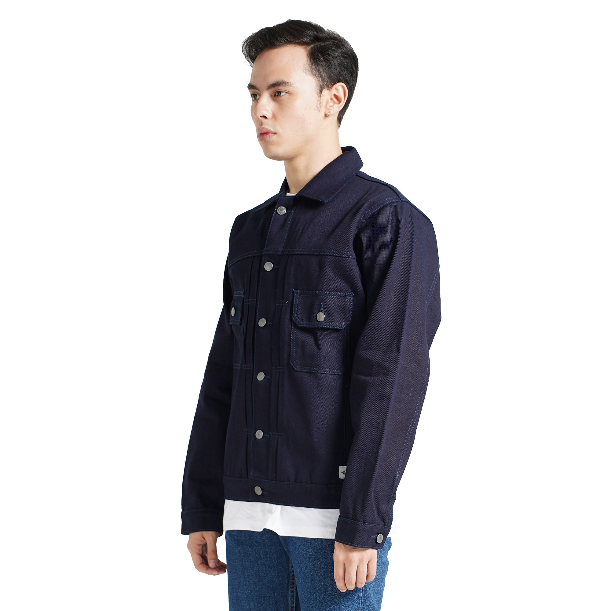 Lee Cooper Long Jacket Denim Trucker Dry Blue