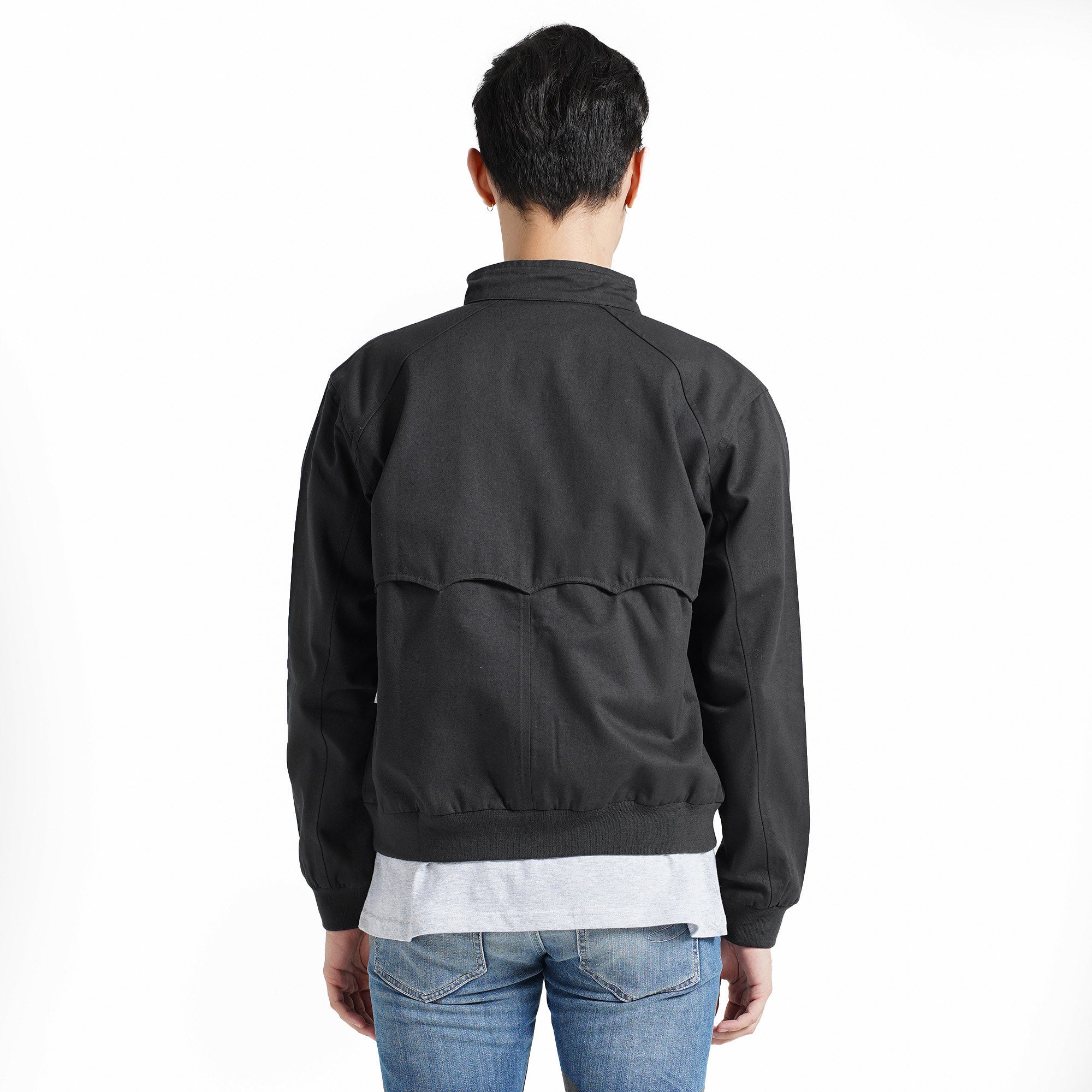 Lee Cooper Long Jacket Harrington Black