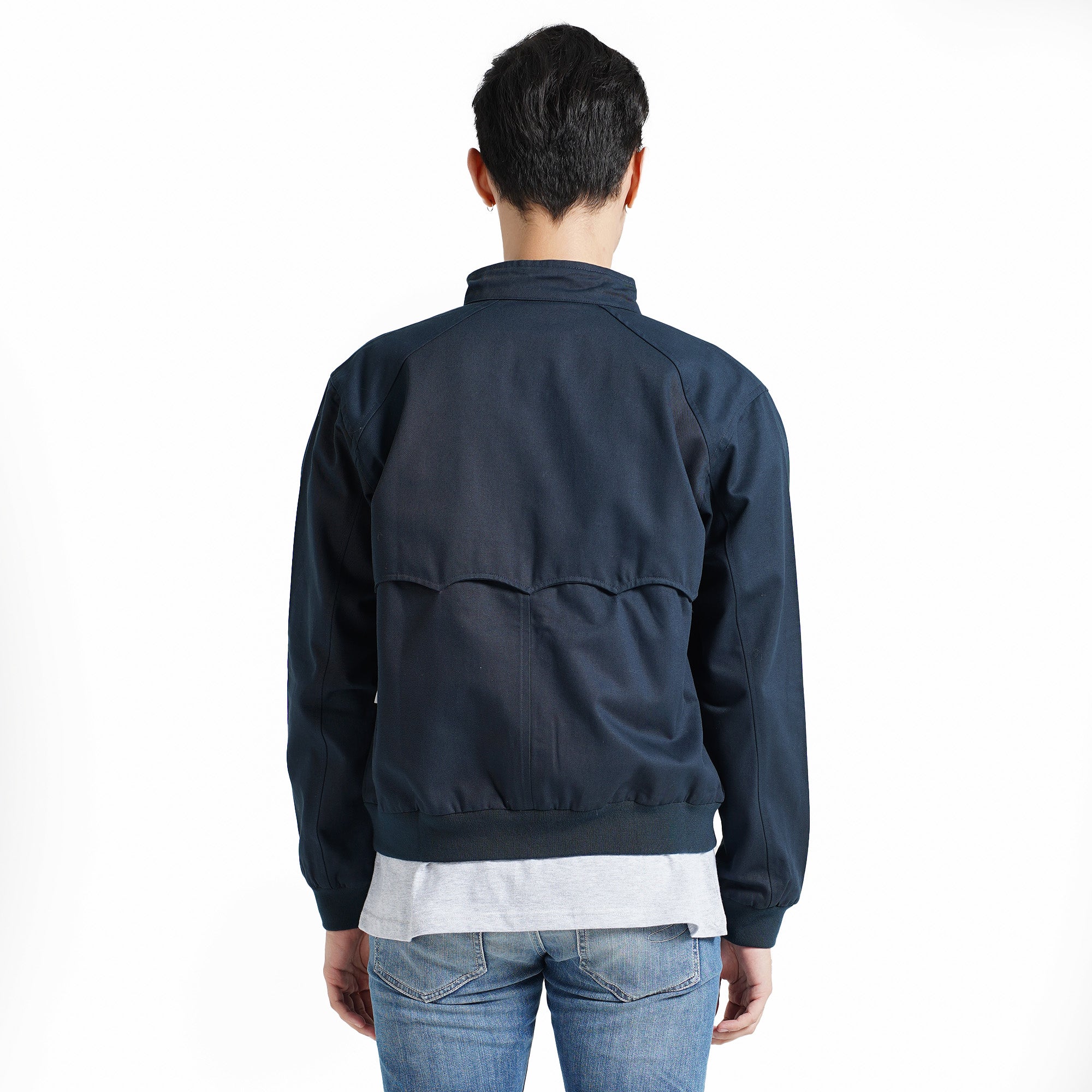 Lee Cooper Long Jacket Harrington Navy