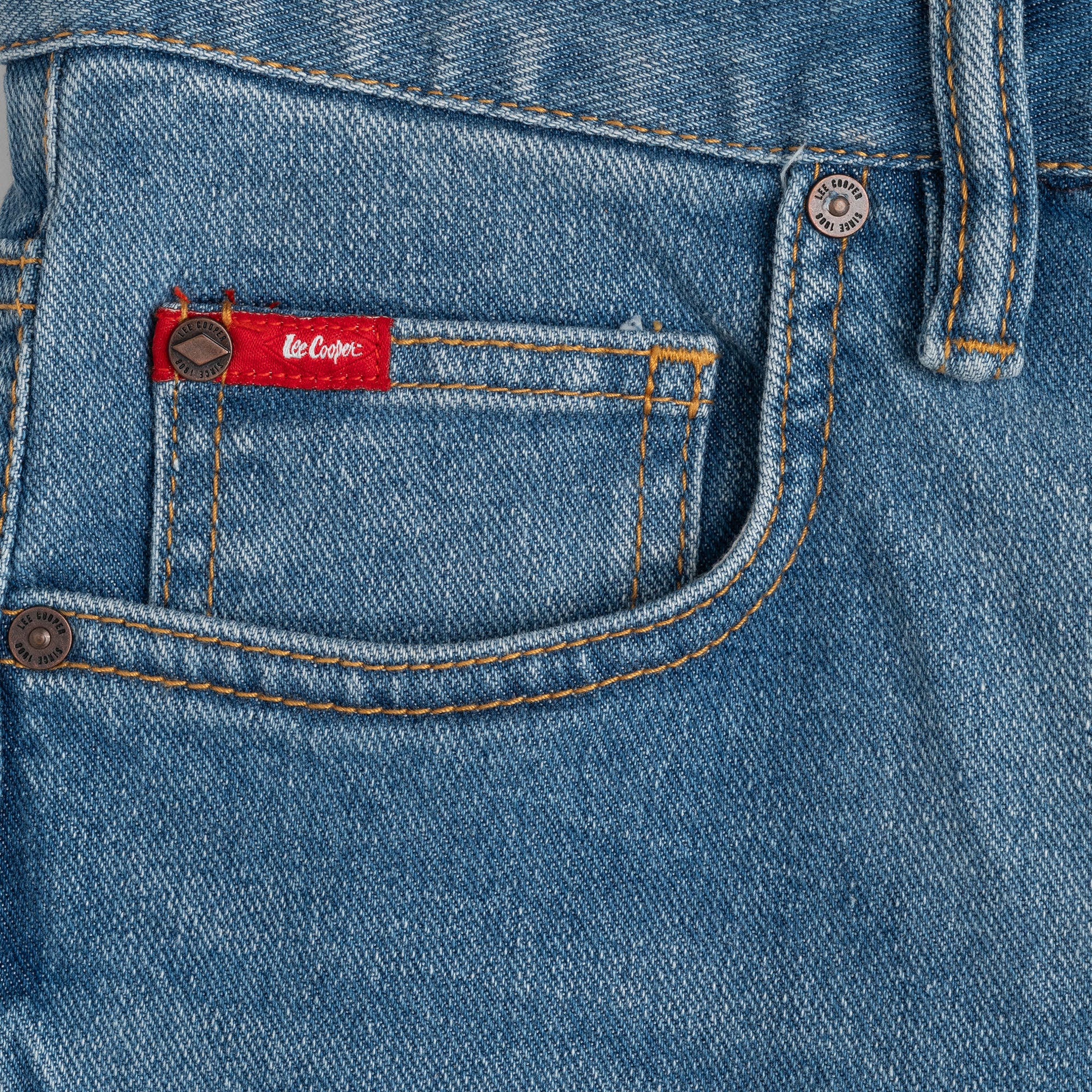 Lee Cooper Slim Fit Jeans Norris Worn Light Blue Yodea