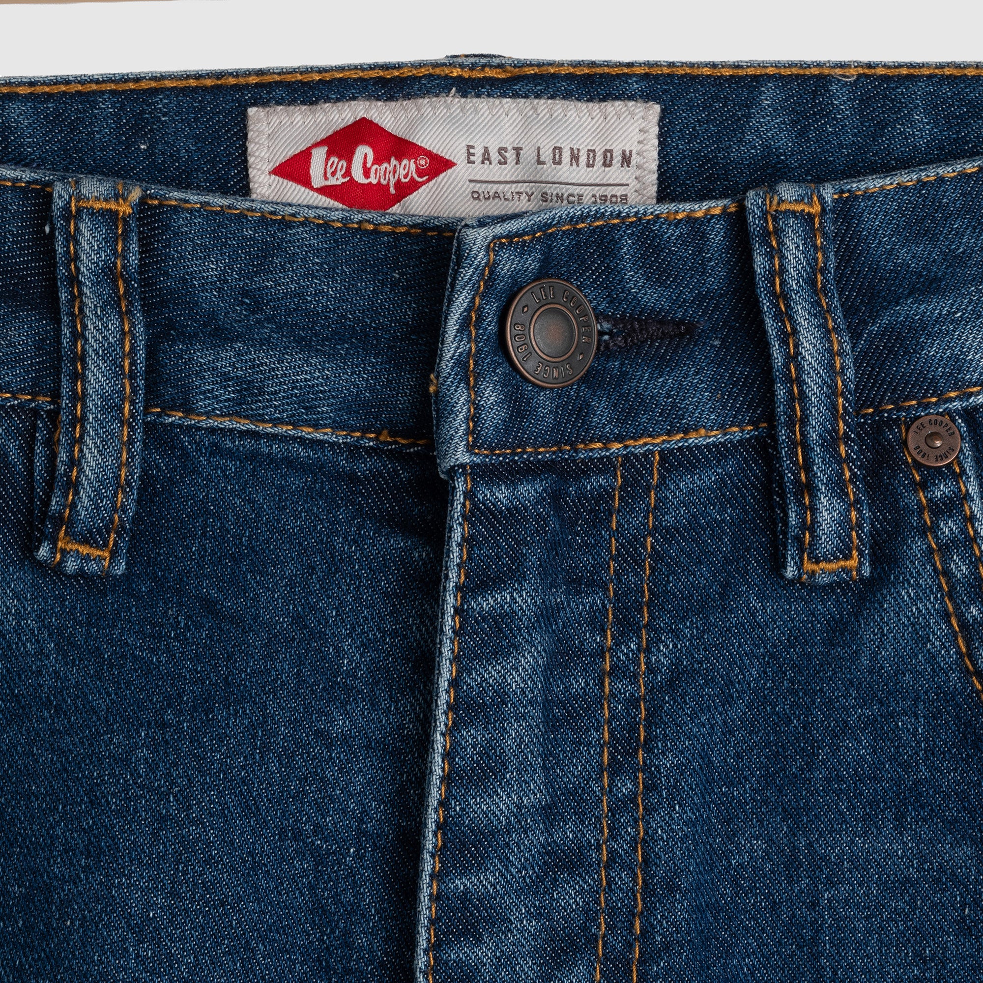 Lee Cooper Slim Fit Jeans Norris Worn Medium Blue Yodea