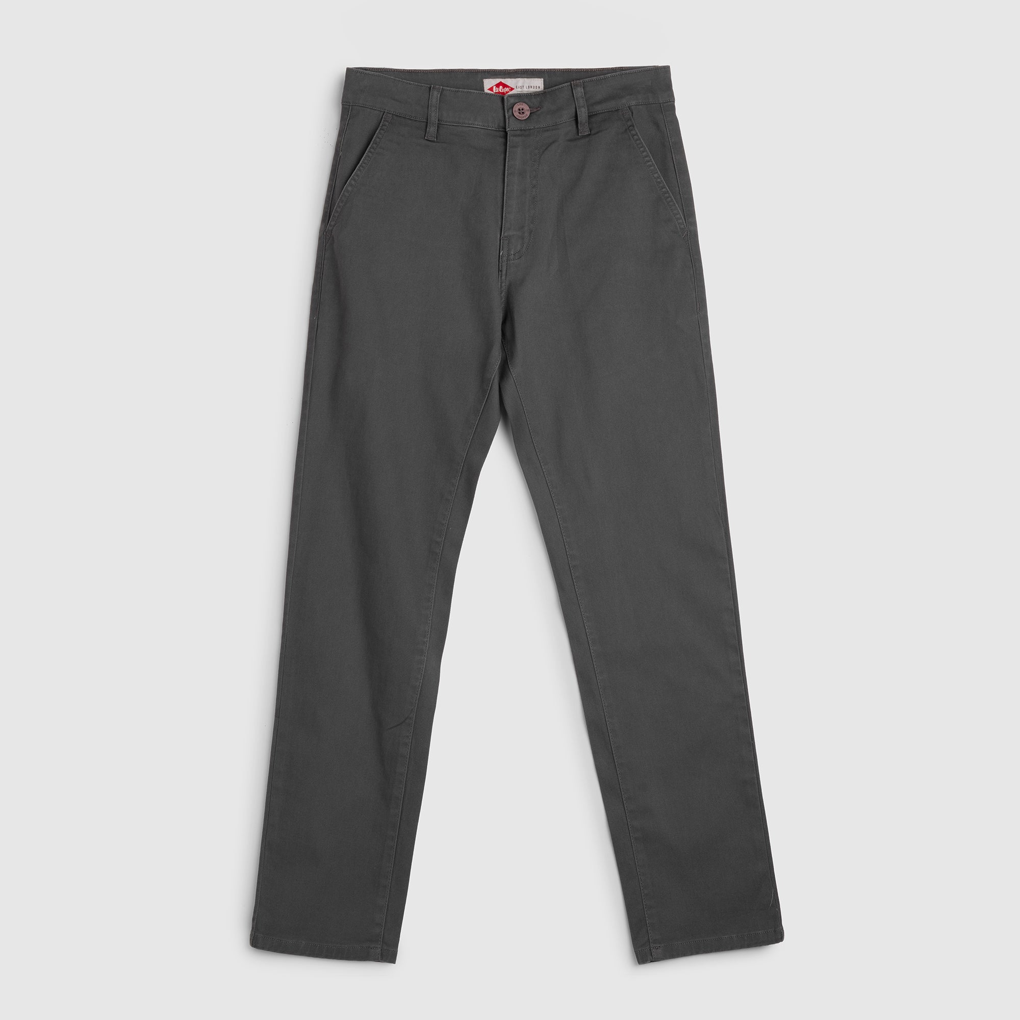 Lee Cooper Slim Fit Long Chino Philips Charcoal
