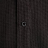 Lee Cooper T-Shirt Henley Buttoned Waffle Dark Grey