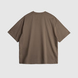 Lee Cooper T-Shirt Premium Boxy Fit Brown Granite